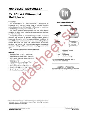 MC100EL57D datasheet  